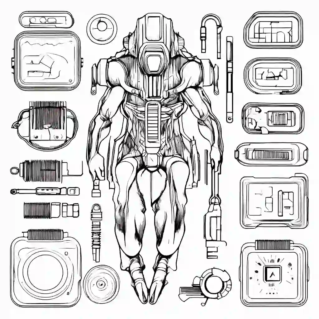 Biohacking Tools coloring pages